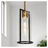 $110 LNC Kudfrak Matte Black Pendant Light