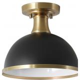 1 Lot 2-GLOBE Electric 60461 1-Light Semi-Flush Mo