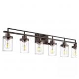 $146 44.3 in. 6-Light Vanity Light