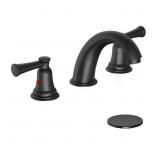Lisbon 8 in. Widespread Faucet Matte Black