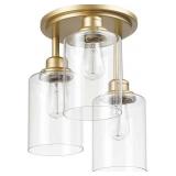 GLOBE Electric 3-Light Flush Mount Light