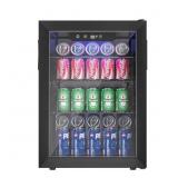 $190 18" Single Zone 100-Can Beverage Cooler Black