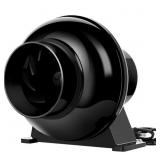 4 in. 195 CFM Inline Vent Fan for Grow Tent