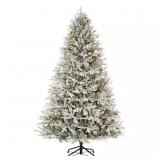 $349 Kenwood 7.5 ft Flocked LED Christmas Tree
