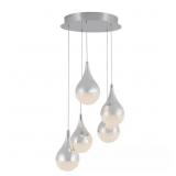 $229 Glitzer 30-W LED Chrome Pendant Light