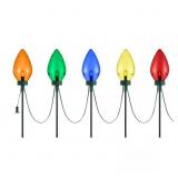 20 in. Multi-Colored C7 LED Pathway Lights