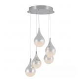 $229 Glitzer 30-W LED Chrome Pendant Light