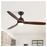 $199 YUHAO Farmhouse 52" LED Ceiling Fan
