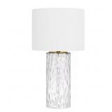 Krislyn 24in Clear Water Glass Lamp/Shade