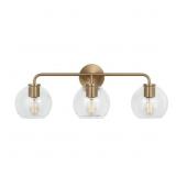 Renny 31-in. 3-Light Satin Brass Vanity Light