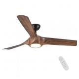 $169 Farmhouse 56 in LED Indoor Brown Wood Fan Kit