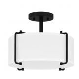 Brookley 14" 2-Light Matte Black Shade