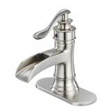Single Hole Bath Faucet in Brushed Nickel