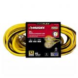 Husky VividFlex 25 ft 12/3 Cord, Yellow