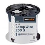 250 ft. 16/2 White Stranded Copper Lamp Wire