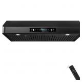 $329 30 in. 600 CFM Under-Cabinet Hood, Black SS