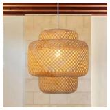 Natural Pendant Light with Rattan Shade