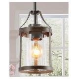 LNS Modern Farmhouse Brown 6" Pendant Light