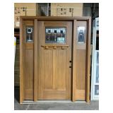Craftsman Exterior Door with Side Lights
