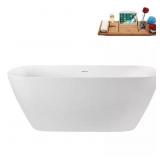 $668 63x31in Acrylic Bathtub with Drain