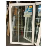 Jeld Wen Vinyl Fixed Window W Grid, White
