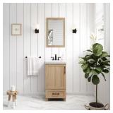 $469 Tobana Bath Vanity 18x19x34.5  Weathered Tan