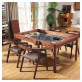 $738 62 in. Cherry Wood Game Table