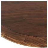 $805 Jofran Nash Round Pedestal Table 50  Walnut