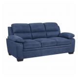Lexicon Holleman Fabric Upholstered Sofa in Blue