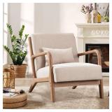 Hertford 26" Wide Upholstered Wood Accent Chair