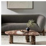 Mariano Coffee Table Merlot Marble