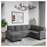 Aria Sofa Chaise Grey *MISSING A BOX*