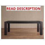 Parsons 84  Dining Table Black