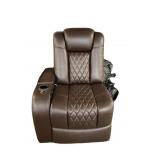 Seatcraft Diamante Brown Italian Power Recliner