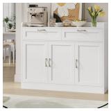 $188 Breege 47.2"W Wood Storage Sideboard