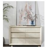 $1799 Reece 6- Drawer Dresser Seashell White