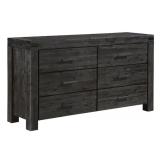 $665 Meadow 6-Drawer Dresser, Dark Brown
