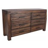 $665 Meadow 6-Drawer Dresser, Dark Brown