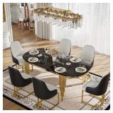 Provisos Black Dining Table Top
