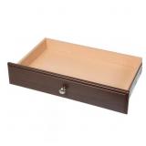 (X2)4 in. H x 24 in. W Brown Wood Drawer