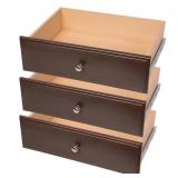 $171 8 in. H x 24 in. W Brown Wood Drawer