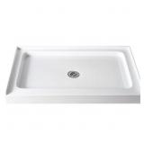 $350 Alcove White Shower Pan with Drain