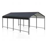$718 12 ft. W x 20 ft. D Metal Carport, Galvanized