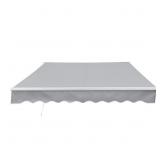 $568 16x10 ft Grey Motorized Patio Awning