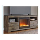 Trinell 63" TV Stand with Electric Fireplace