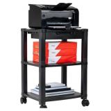 Mind Reader Classify 3-Shelf Printer Cart, Black