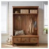 $994 Holbrook Natural Reclaimed Wood Hall Tree