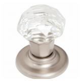 1 Lot of Abssorted knobs (1-9/16 in Knob, Clear/Ni