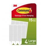 1 Lot of 9-Command Large Picture Hanging Strips, W