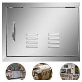 Grill Door 20"W x 14"H Stainless Outdoor Door